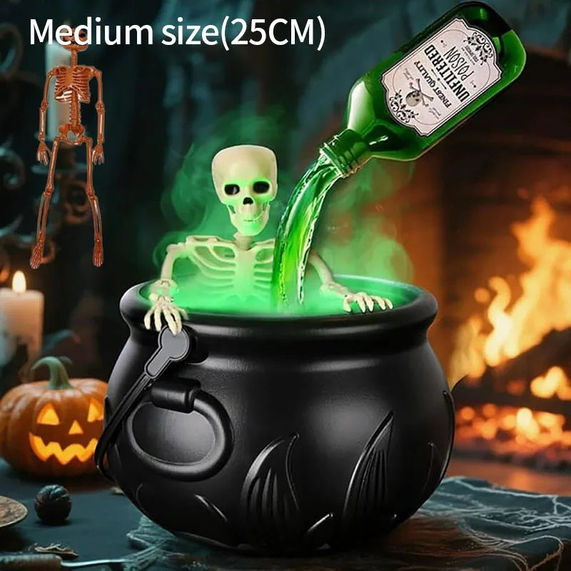 Chaudron de Sorcière Halloween avec Lumière LED