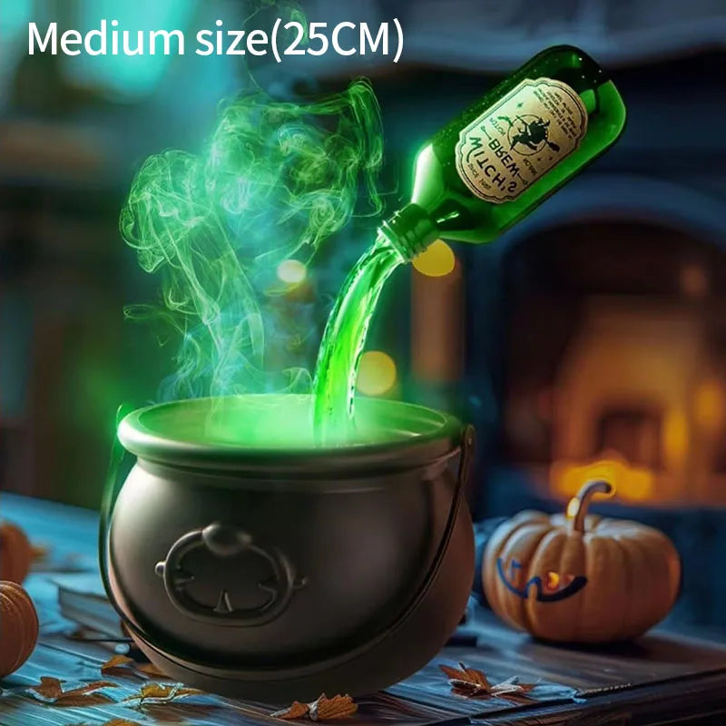 Chaudron de Sorcière Halloween avec Lumière LED