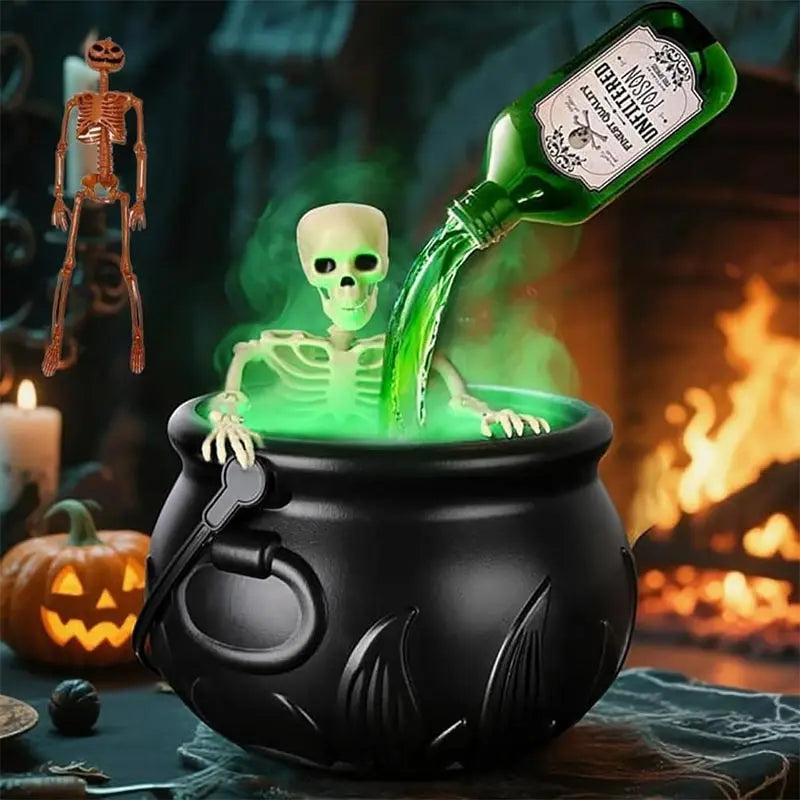 Chaudron de Sorcière Halloween avec Lumière LED