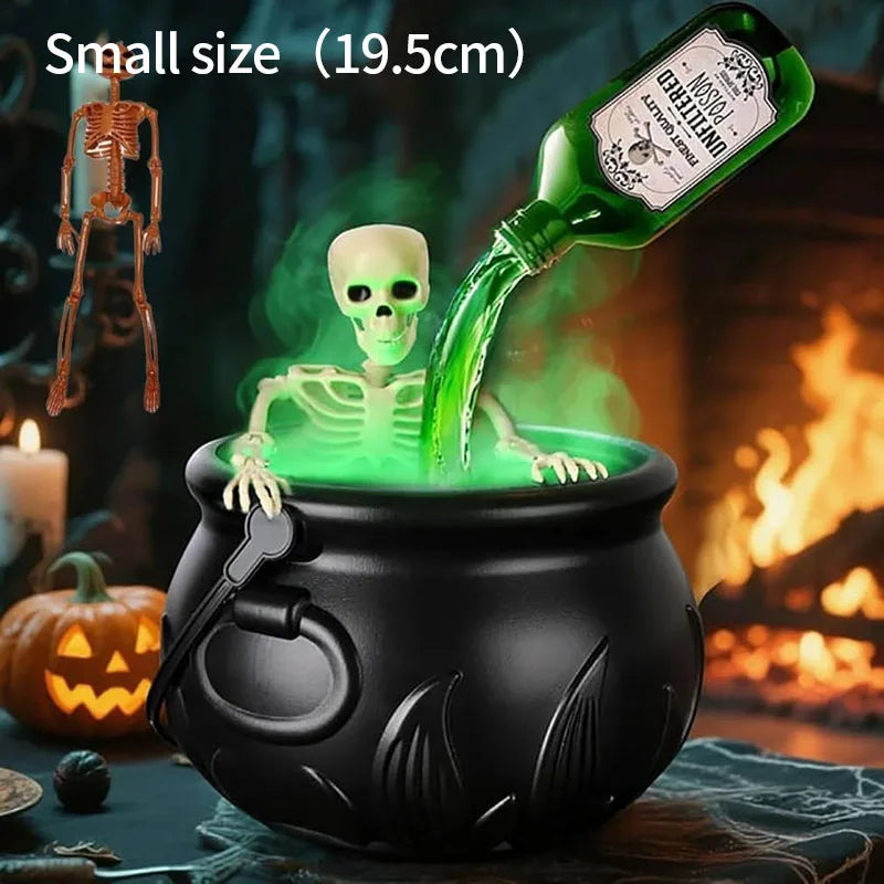 Chaudron de Sorcière Halloween avec Lumière LED