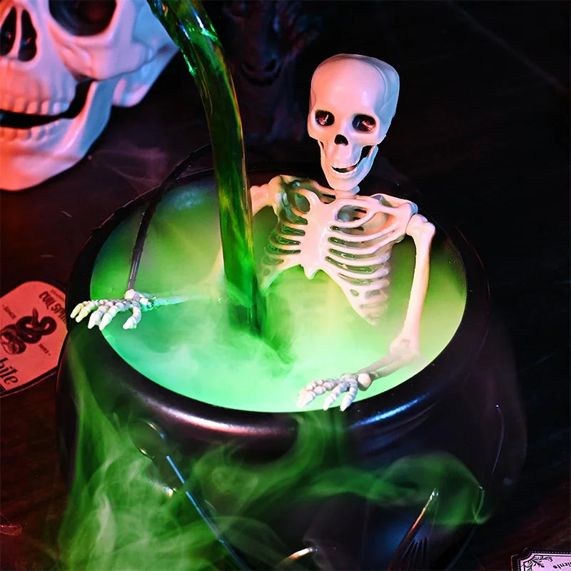 Chaudron de Sorcière Halloween avec Lumière LED